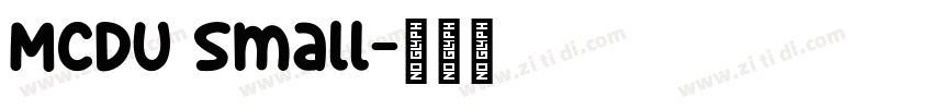 MCDU Small字体转换
